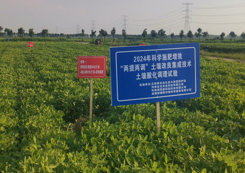 2024年科學(xué)施肥增效兩提兩調(diào)土壤改良集成技術(shù)土壤酸化調(diào)理試驗